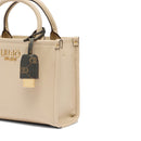 Borsa Donna a Mano LIU JO Better effetto Bottalato Beige con Charm