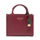 Borsa Donna a Mano LIU JO Better effetto Bottalato Red Wine con Charm
