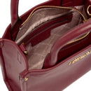 Borsa Donna a Mano LIU JO Better effetto Bottalato Red Wine con Charm