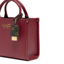 Borsa Donna a Mano LIU JO Better effetto Bottalato Red Wine con Charm