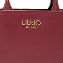 Borsa Donna a Mano LIU JO Better effetto Bottalato Red Wine con Charm