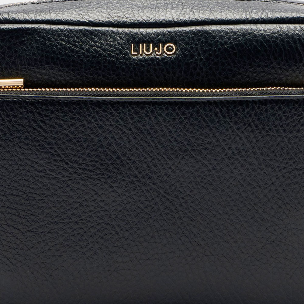 Borsa Donna a Tracolla LIU JO Better effetto Bottalato Nero