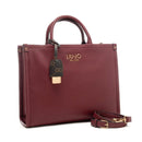 Borsa Donna a Mano Large LIU JO effetto Bottalato Red Wine