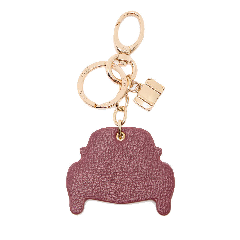 Portachiavi Donna con Macchina LIU JO Marrone e Rosso con Stampa Monogram