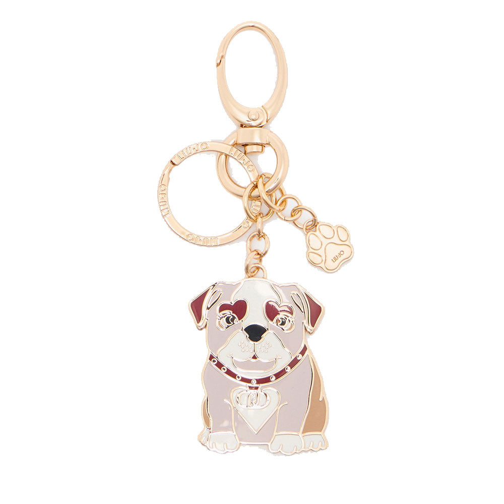 Portachiavi Donna con Bulldog LIU JO in Metallo Smaltato
