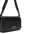 Pochette Donna con Tracolla LIU JO Better effetto Bottalato Nero