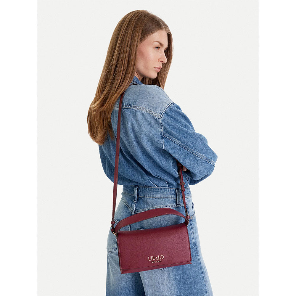 Pochette Donna con Tracolla LIU JO Better effetto Bottalato Red Wine