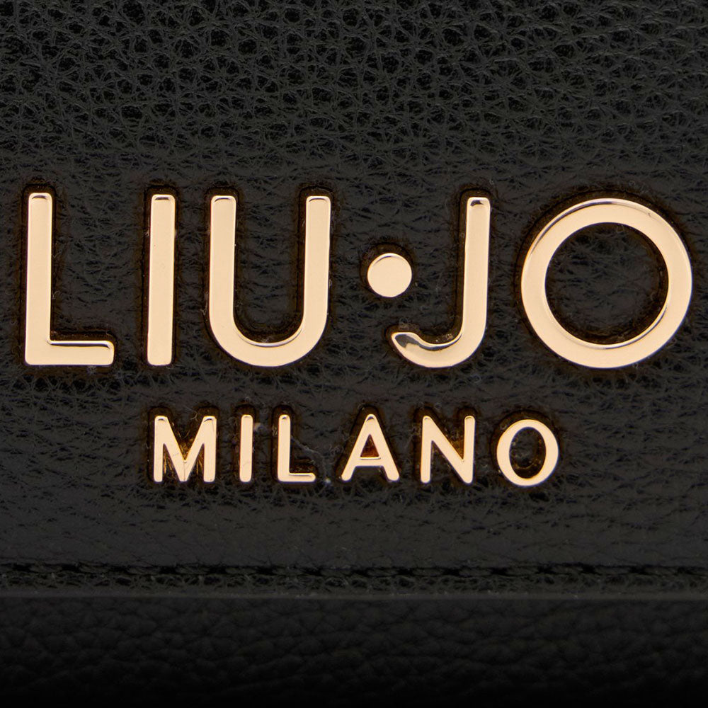 Mini Bag a Tracolla LIU JO Better effetto Bottalato Nero