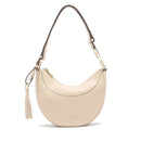 Hobo Bag Media LIU JO effetto Bottalato Beige con Charm