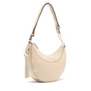 Hobo Bag Media LIU JO effetto Bottalato Beige con Charm
