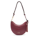 Hobo Bag Media LIU JO effetto Bottalato Red Wine con Charm