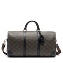 Borsone Donna LIU JO Marrone con Logo Monogram e Inserto effetto Bottalato Nero