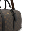 Borsone Donna LIU JO Marrone con Logo Monogram e Inserto effetto Bottalato Nero