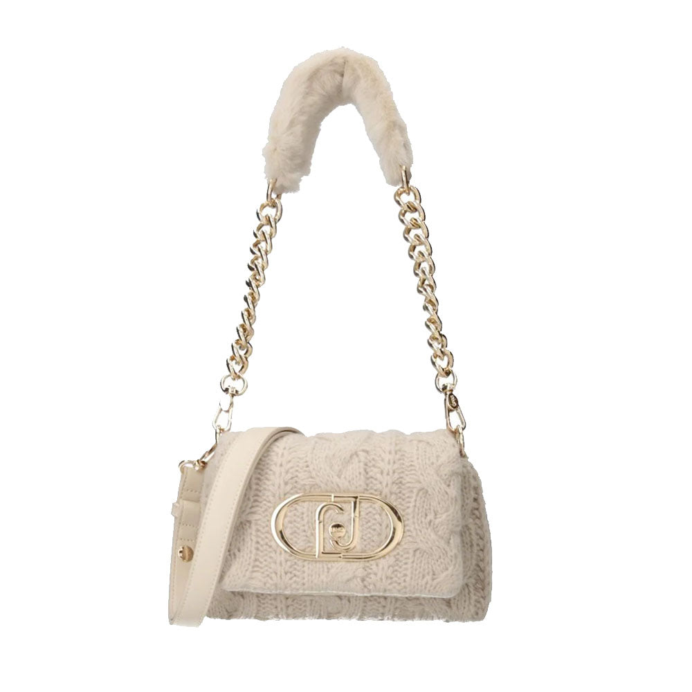 Borsa Donna a Tracolla Piccola LIU JO linea LaPuffy in Maglia color Marmo