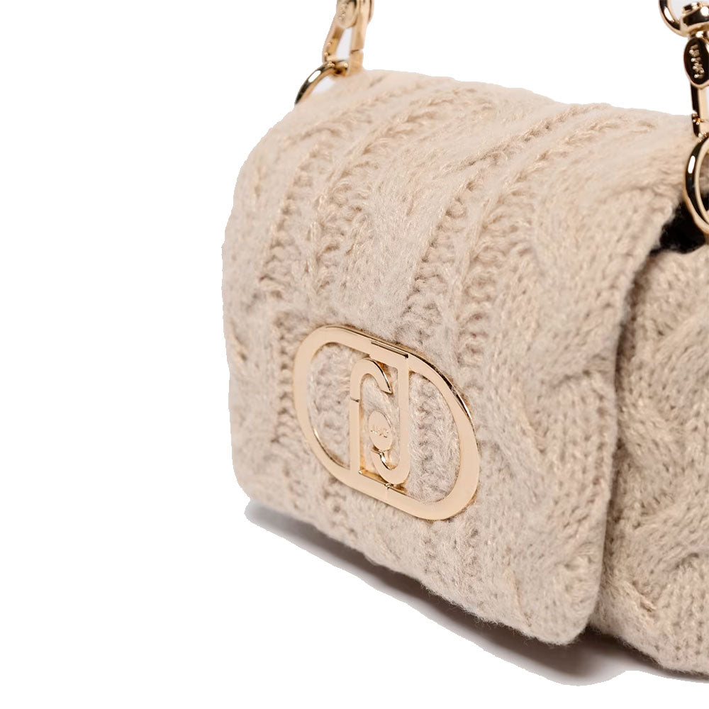 Borsa Donna a Tracolla Piccola LIU JO linea LaPuffy in Maglia color Marmo