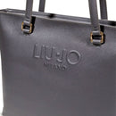 Shopping Bag Donna LIU JO con Logo in Rilievo Antracite
