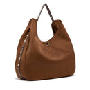 Maxi Hobo Bag Donna LIU JO in Tessuto effetto Camoscio color Tabacco