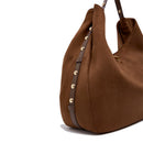 Maxi Hobo Bag Donna LIU JO in Tessuto effetto Camoscio color Tabacco