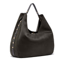 Maxi Hobo Bag Donna LIU JO in Tessuto effetto Camoscio Verde Foresta