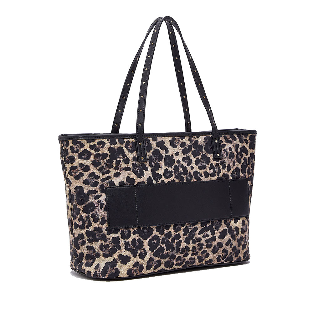 Shopping Bag Donna LIU JO in Nylon stampa Animalier All Over