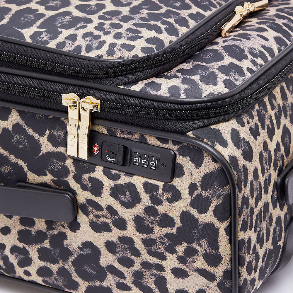 Trolley Cabina 4 Ruote LIU JO in Nylon stampa Animalier All Over
