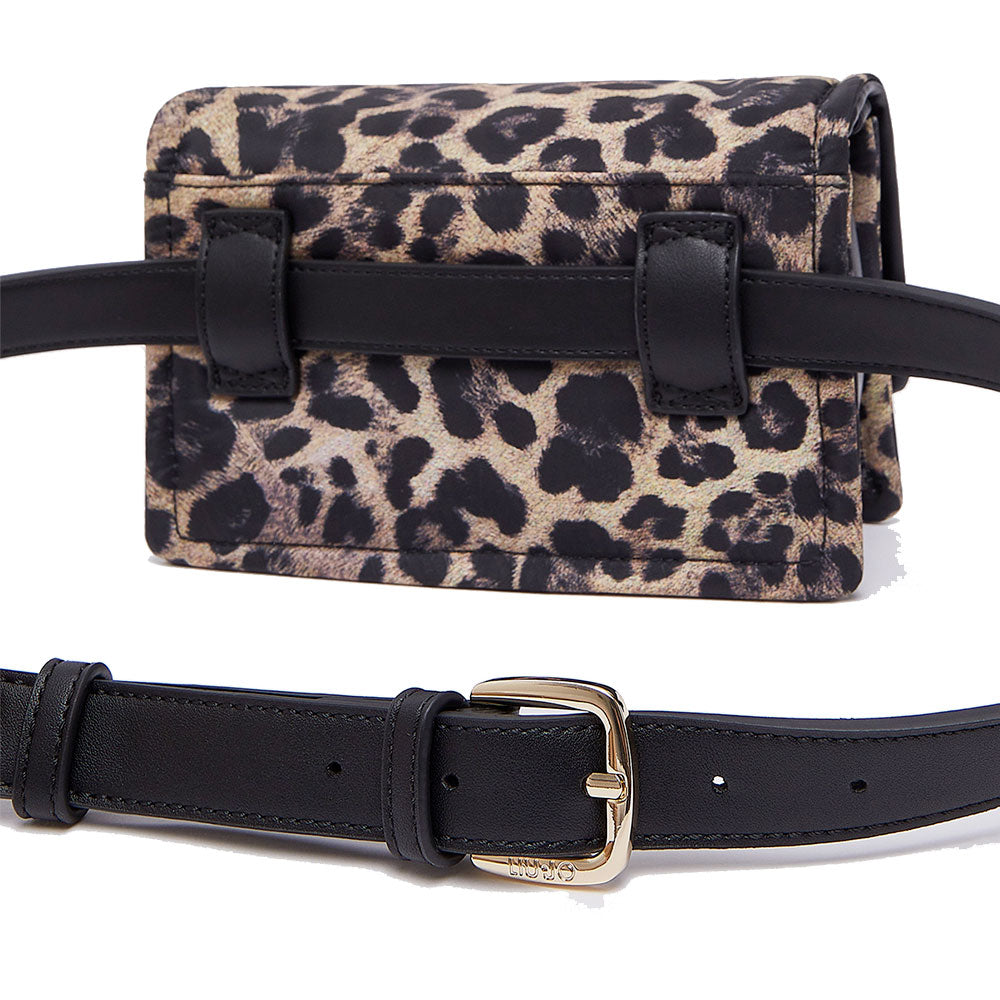 Borsa Donna a Spalla LIU JO in Nylon stampa Animalier All Over