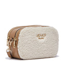 Borsa Donna a Tracolla Small LIU JO in Tessuto effetto Teddy color Crema