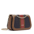 Borsa Donna a Tracolla LIU JO Nera con Logo Embossed All Over