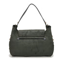 Borsa Donna a Spalla Media LIU JO in Tessuto effetto Camoscio Verde Foresta