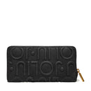 Portafoglio Donna Zip Around LIU JO Nero con Logo Embossed