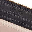 Portafoglio Donna Zip Around LIU JO Nero con Logo Embossed