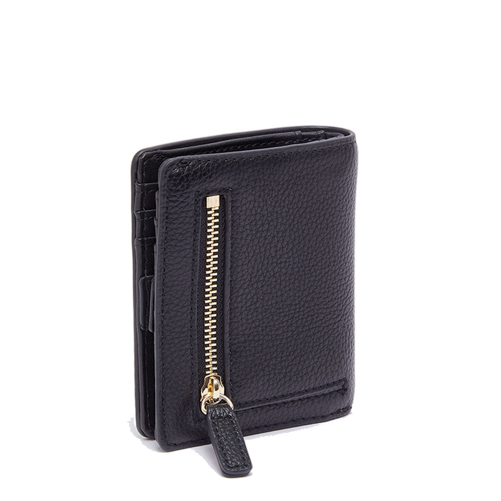 Portafoglio Mini Donna con Bottone LIU JO effetto Bottalato Nero