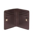 Portafoglio Mini Donna con Bottone LIU JO effetto Bottalato Metallizzato Testa di Moro