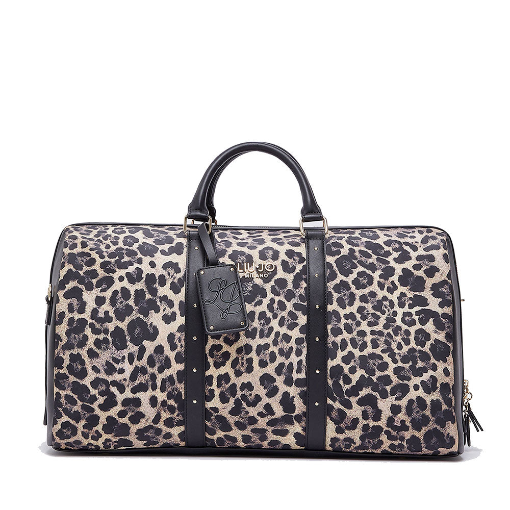 Borsone da Viaggio LIU JO in Nylon stampa Animalier All Over