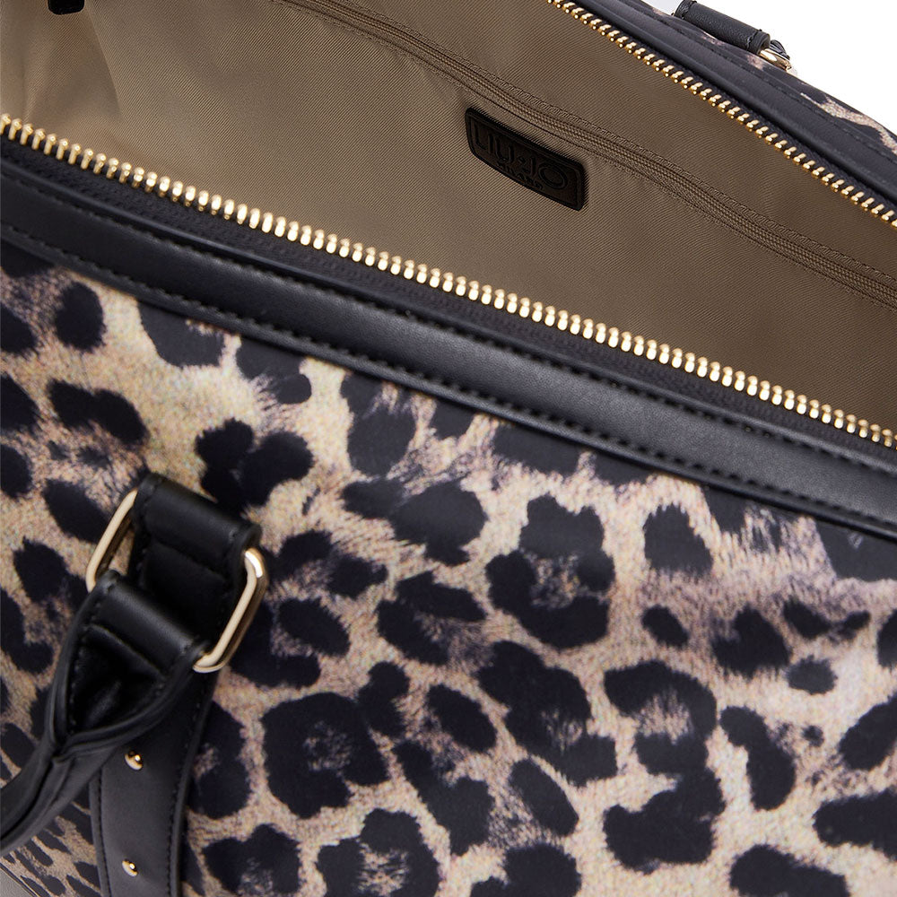 Borsone da Viaggio LIU JO in Nylon stampa Animalier All Over