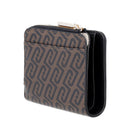 Portafoglio Donna Small con Zip LIU JO Testa di Moro con Logo All Over