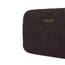 Borsa Donna a Tracolla LIU JO in Ecopelle Marrone Scuro con Logo Embossed