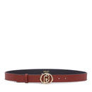 Cintura Donna h 3 cm LIU JO effetto Bottalato Rosso Mattone