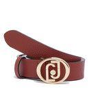 Cintura Donna h 3 cm LIU JO effetto Bottalato Rosso Mattone