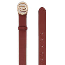 Cintura Donna h 3 cm LIU JO effetto Bottalato Rosso Mattone