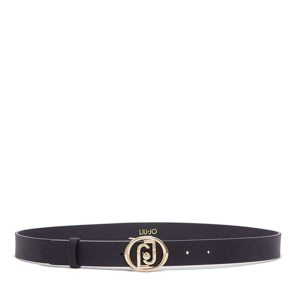 Cintura Donna h 3 cm LIU JO effetto Bottalato Nero
