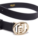 Cintura Donna h 3 cm LIU JO effetto Bottalato Nero