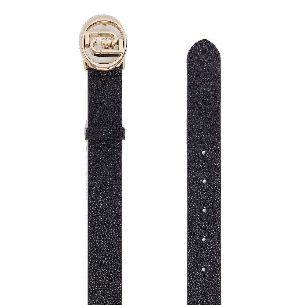 Cintura Donna h 3 cm LIU JO effetto Bottalato Nero