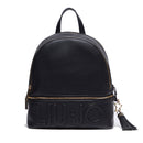 Zaino Donna LIU JO effetto Bottalato Nero con Charm