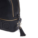 Zaino Donna LIU JO effetto Bottalato Nero con Charm