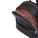 Zaino Donna LIU JO effetto Bottalato Nero con Charm