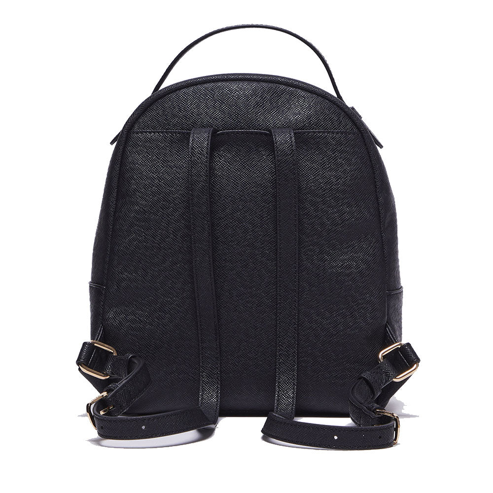 LIU JO Damen Rucksack mit Saffiano Print in Schwarz