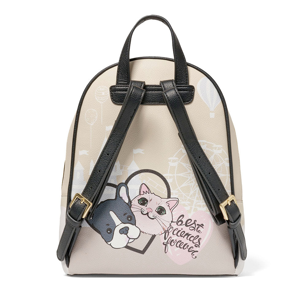 Zaino Donna BRACCIALINI linea Allround stampa Pets Best Friends