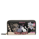 Portafoglio Donna Zip Around BRACCIALINI linea Allround stampa Pets Love Date
