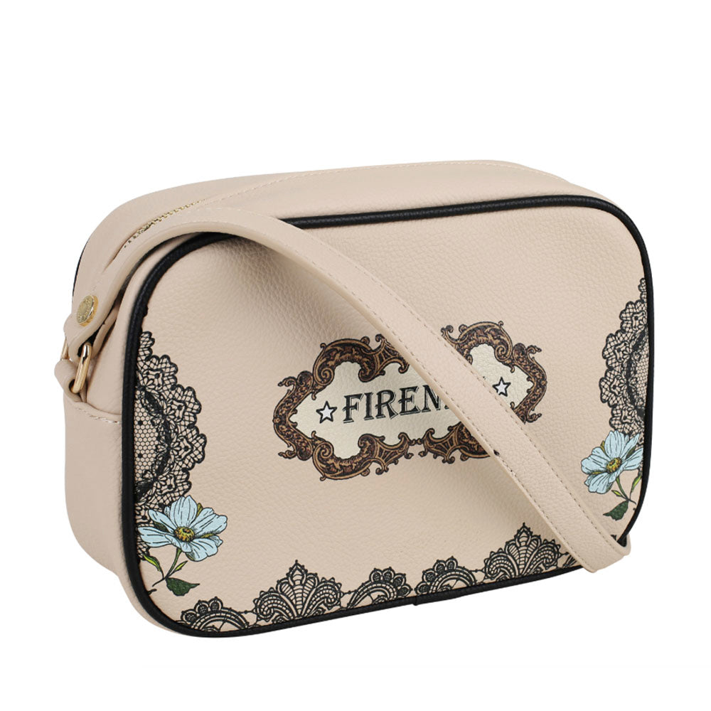 Borsa Donna a Tracolla BRACCIALINI linea Britney Beige stampa Burlesque